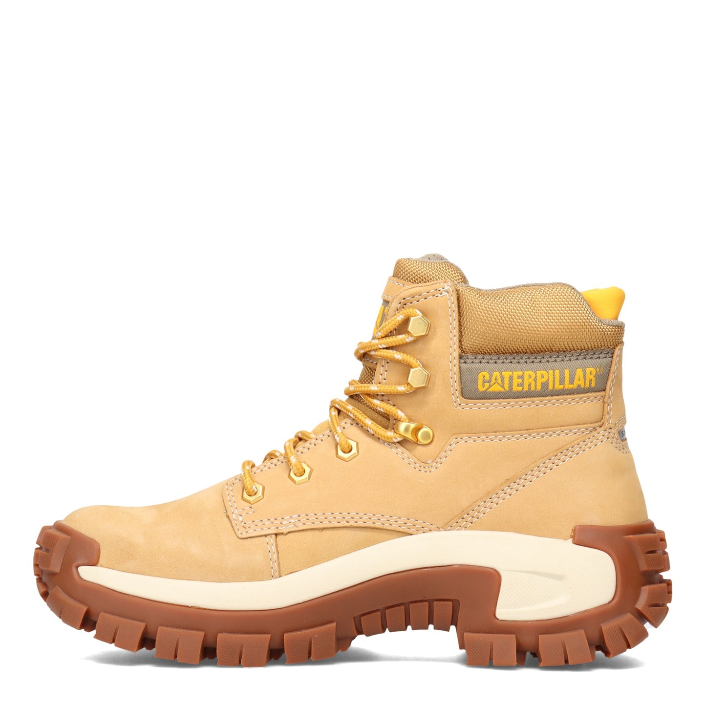 Peltz Shoes  Men's Caterpillar Invader High Steel Toe Work Boot HONEY P91286