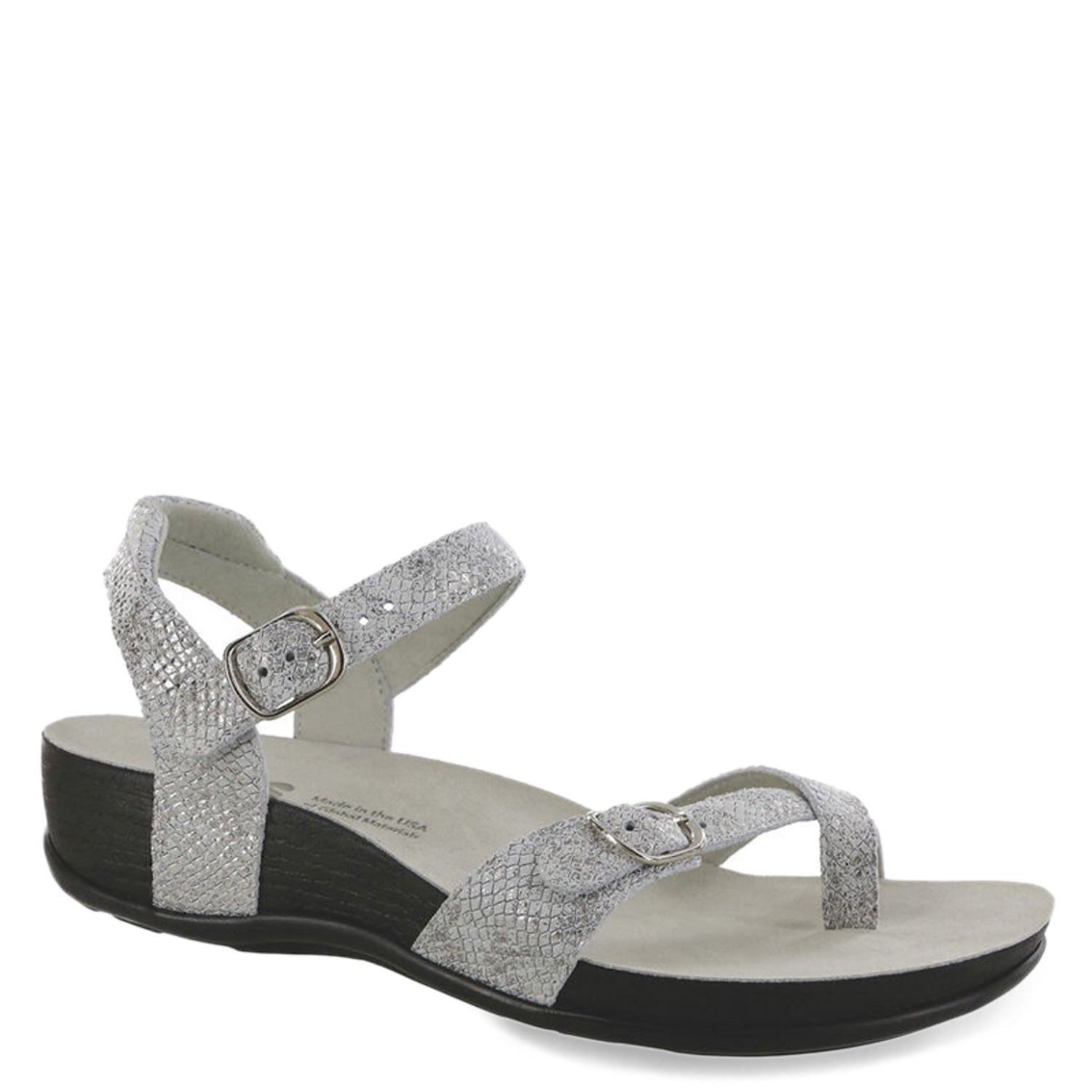 Peltz Shoes  Women's SAS Pampa Sandal PLATA PAMPA PLATA