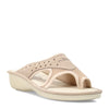 Peltz Shoes  Women's Flexus Pascalle Sandal Beige PASCALLE-C