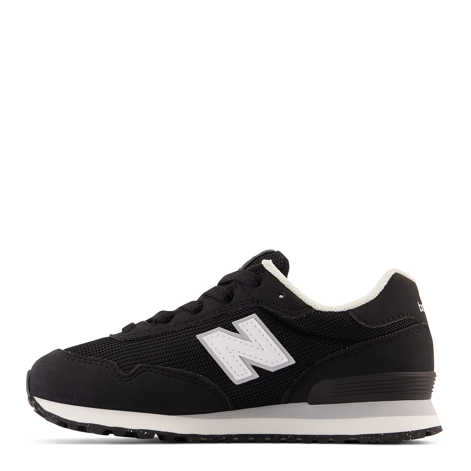 Peltz Shoes  Boy's New Balance 515 Sneaker - Little Kid BLACK  WHITE PC515BLK