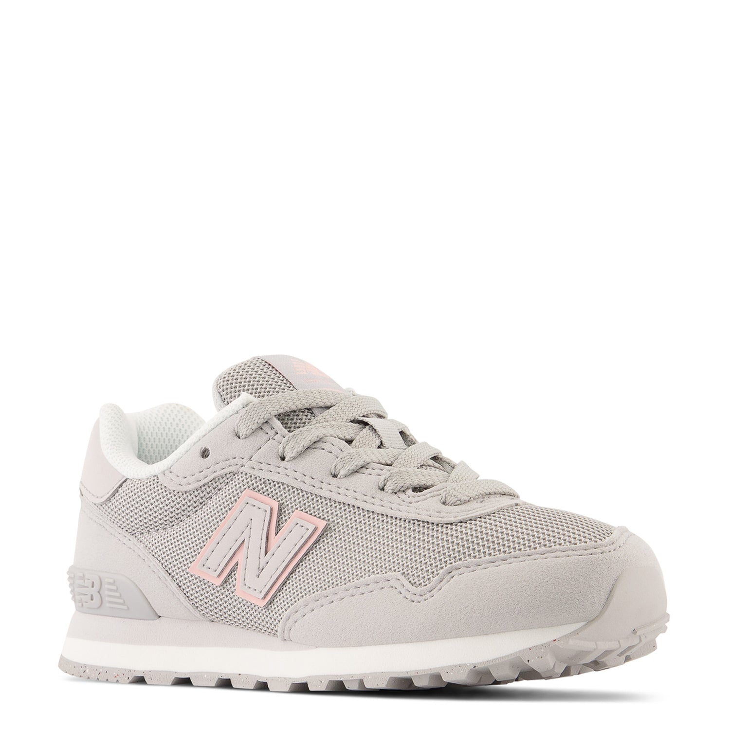 Peltz Shoes  Girl's New Balance 515 Sneaker - Little Kid Rain Cloud / Pink PC515PNK