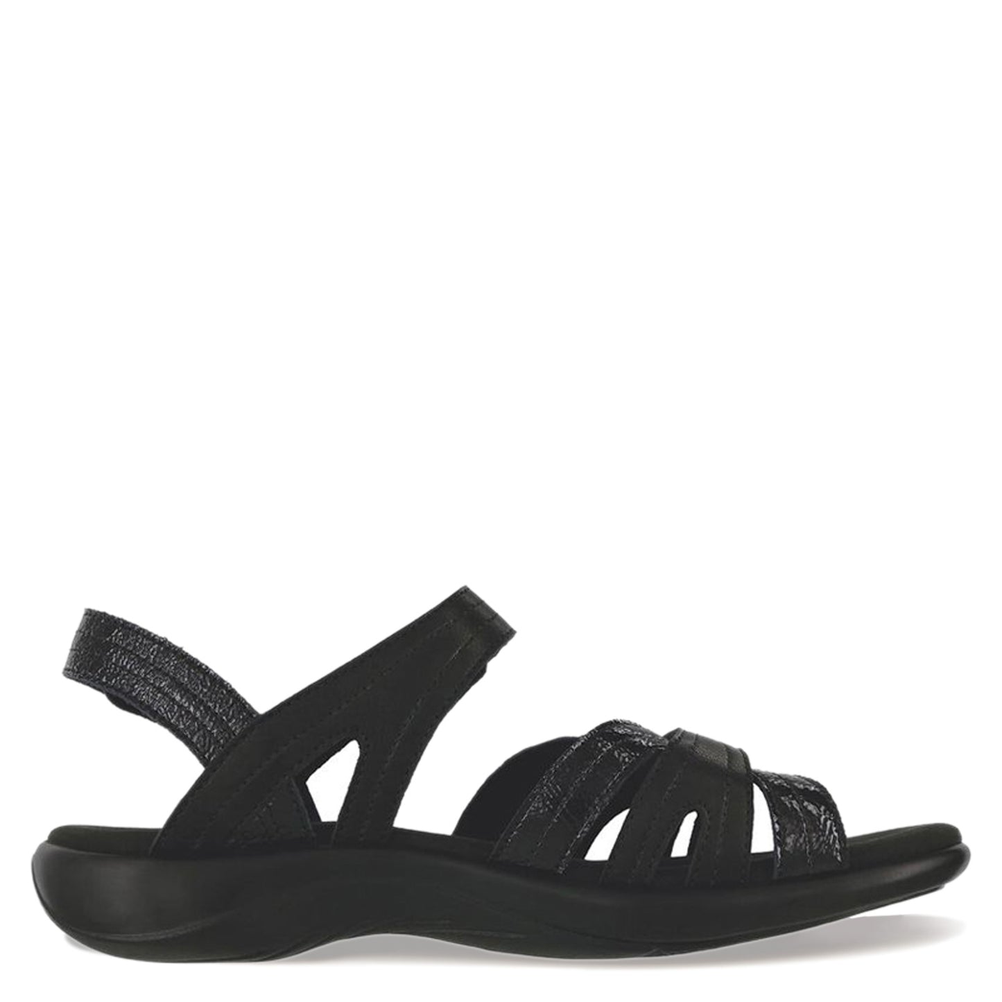 Peltz Shoes  Women's SAS Pier Sandal BLACK SAND PIER BLK SAND