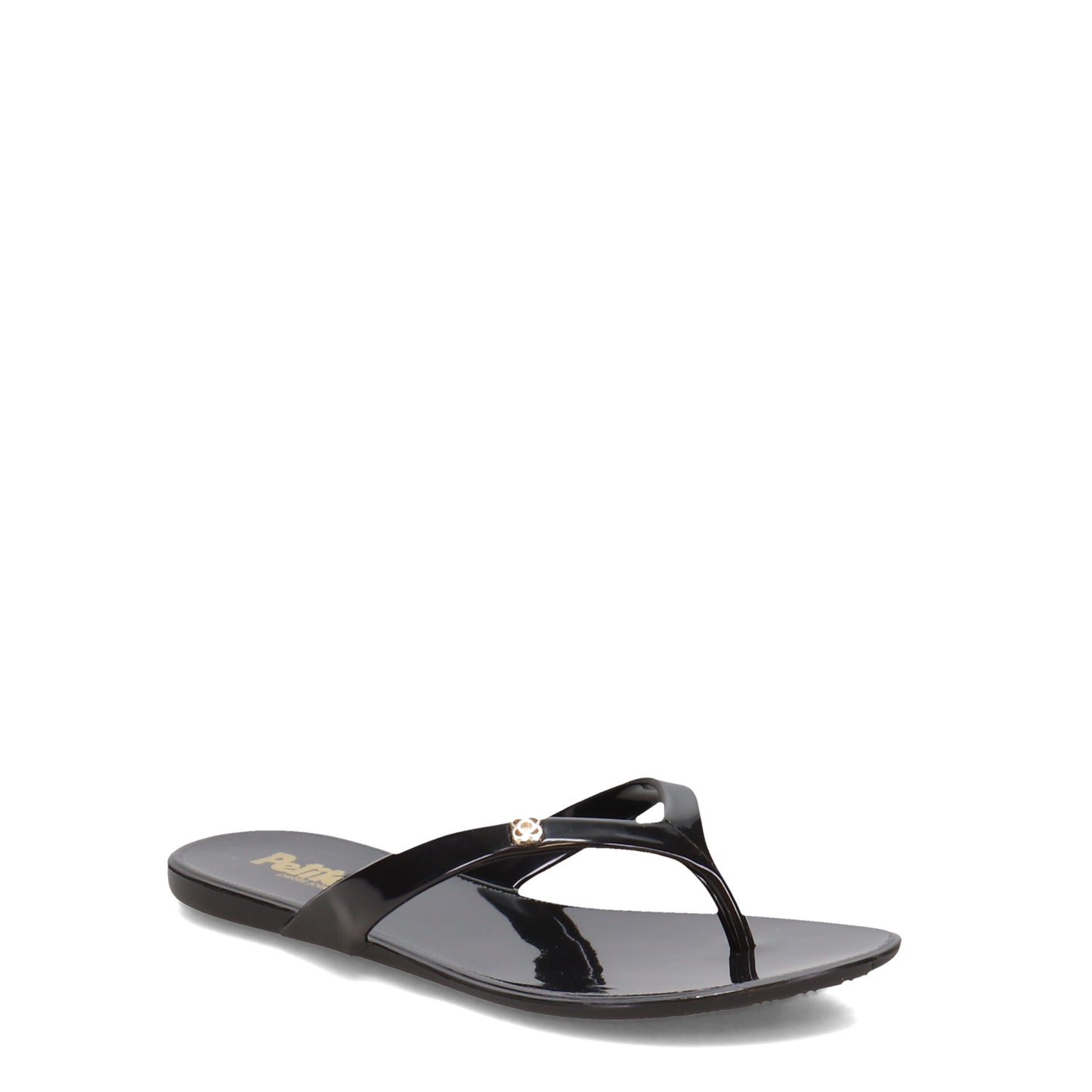 Peltz Shoes  Girl's Petite Jolie Lucky Sandal - Little Kid BLACK PJ4420IN-BLK
