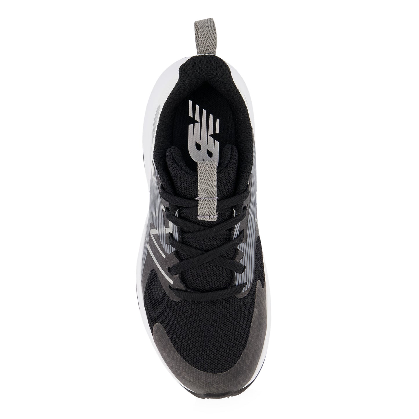 Peltz Shoes  Boy's New Balance Rave Run v2 Sneaker - Little Kid BLACK WHITE PKRAVBW2