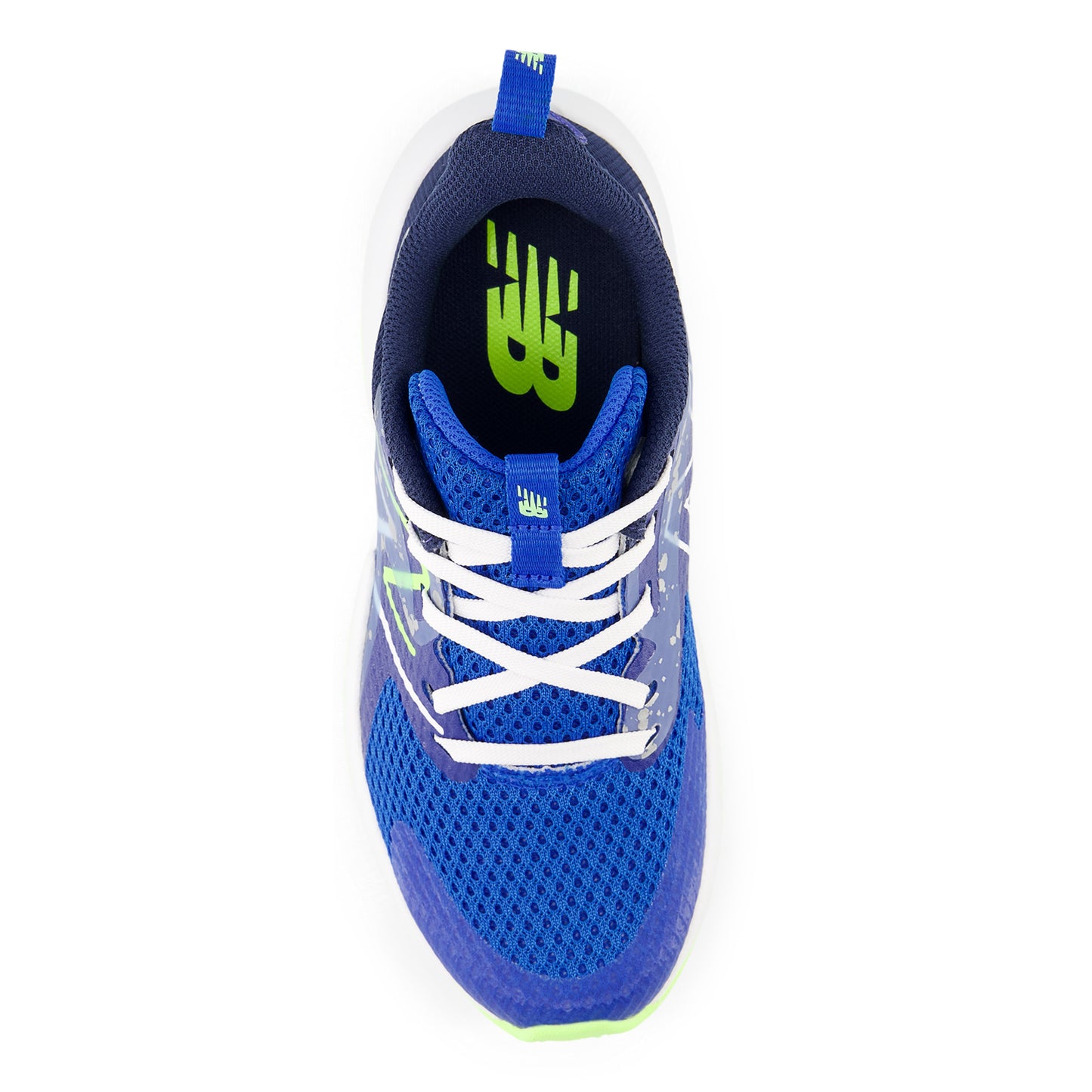 Peltz Shoes  Boy's New Balance Rave Run v2 Sneaker - Little Kid Blue Green PKRAVRB2