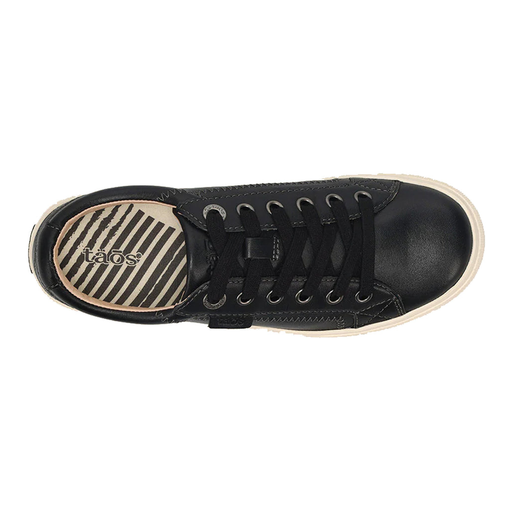 Women's Taos Plim Soul Lux Sneaker BLACK LEATHER PLX-13994A-BLKL