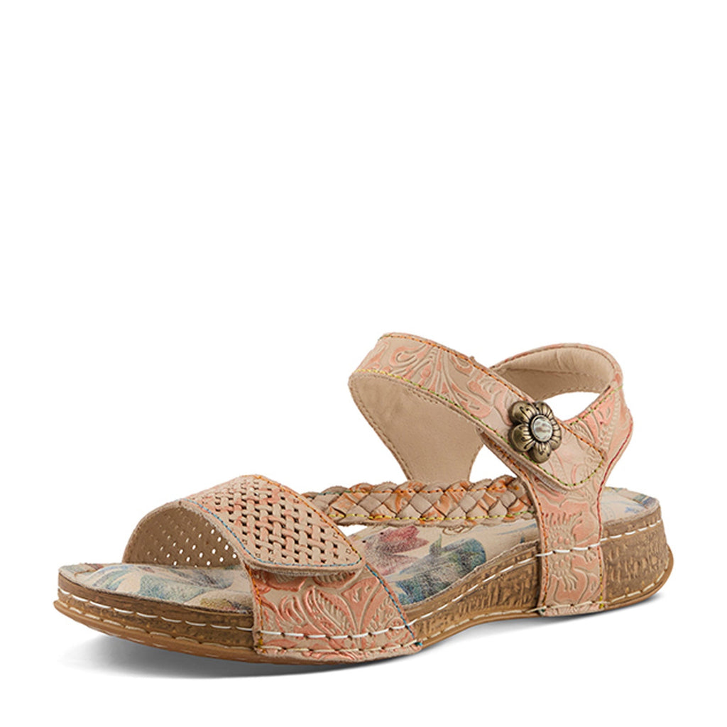 Women's L'Artiste By Spring Step Popular Sandal BEIGE MULTI POPULAR-BGEM