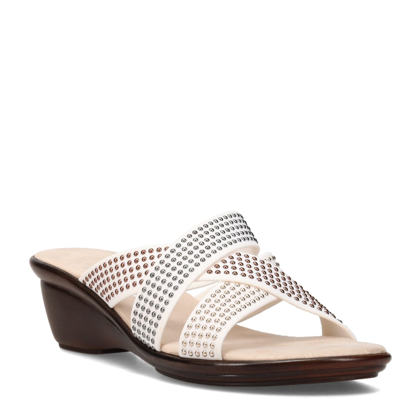 Peltz Shoes  Women's Onex Prelude Sandal WHITE PRELUDE-WHITE