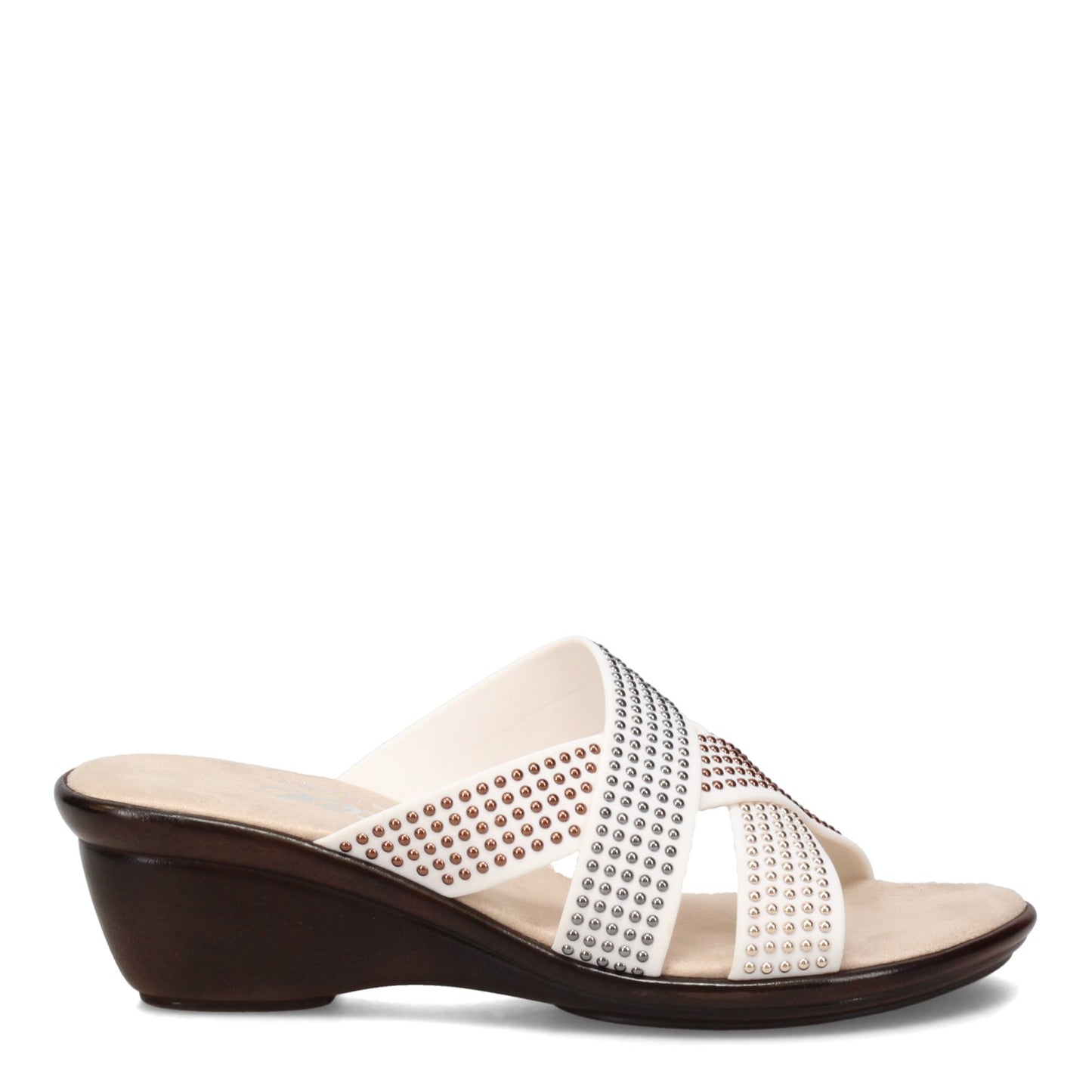 Peltz Shoes  Women's Onex Prelude Sandal WHITE PRELUDE-WHITE