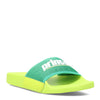 Peltz Shoes  Men's Prince Prism Slide NEON GREEN PRISM-GNL
