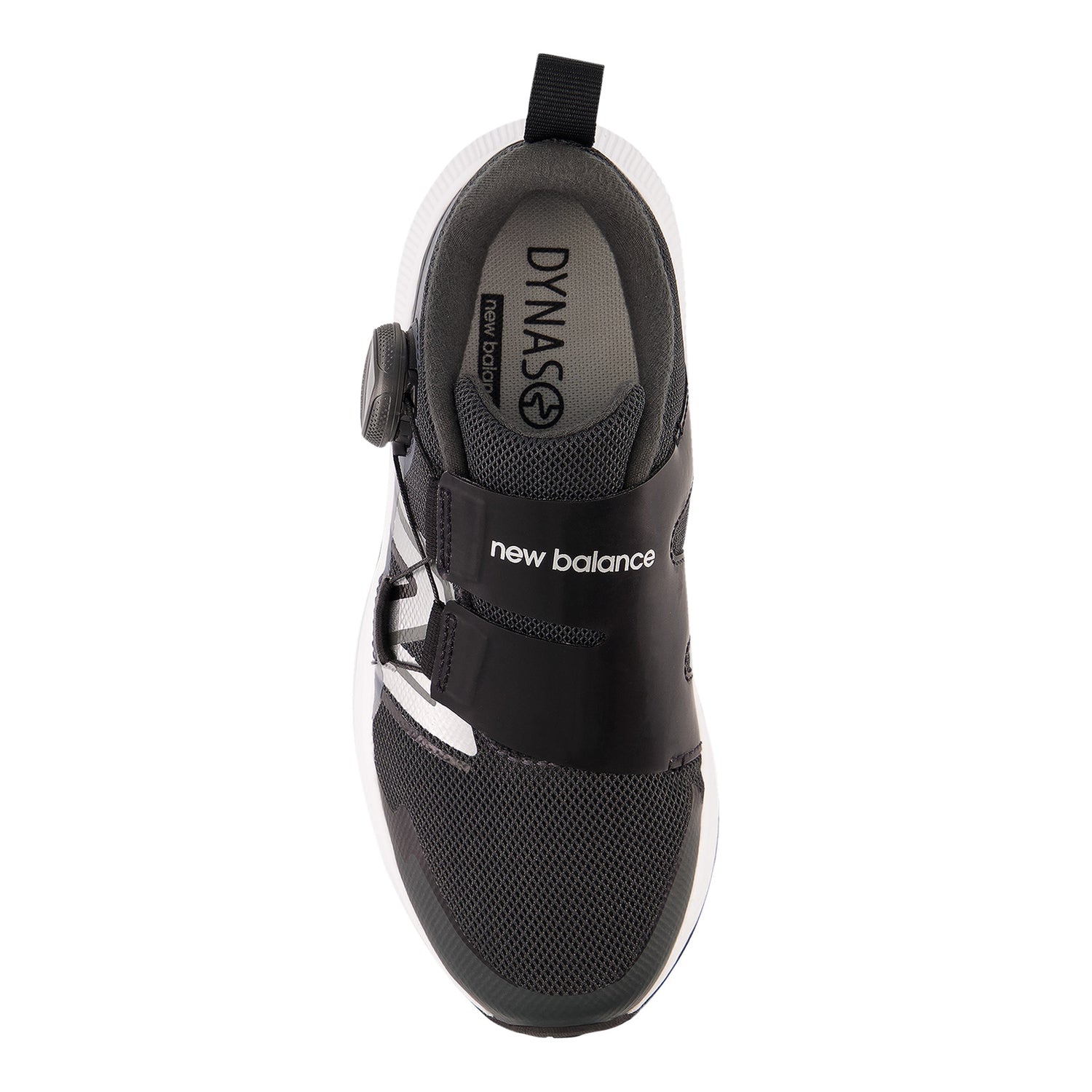 Peltz Shoes  Boy's New Balance Fuel Core Reveal v4 Sneaker - Little Kid Black/White PTRVLBK4