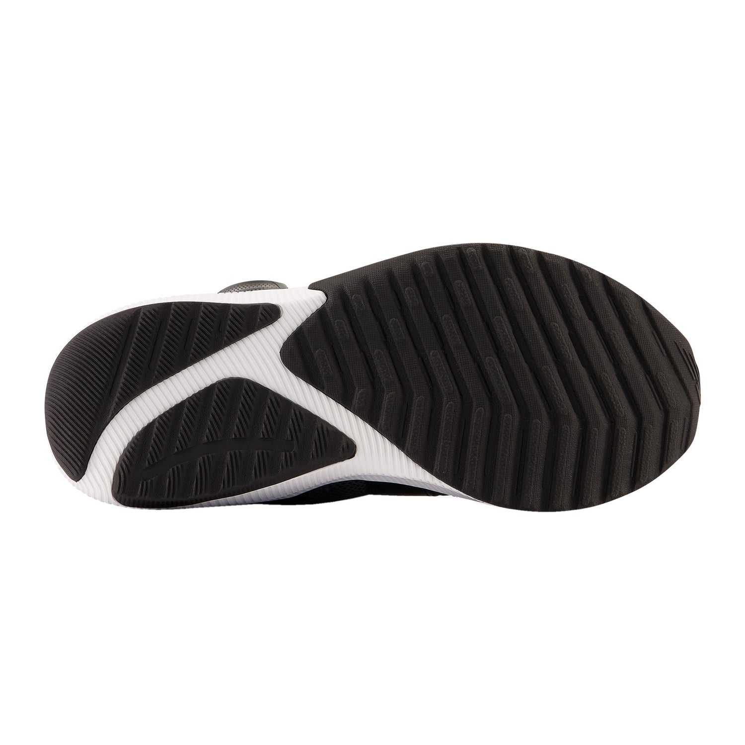 Peltz Shoes  Boy's New Balance Fuel Core Reveal v4 Sneaker - Little Kid Black/White PTRVLBK4