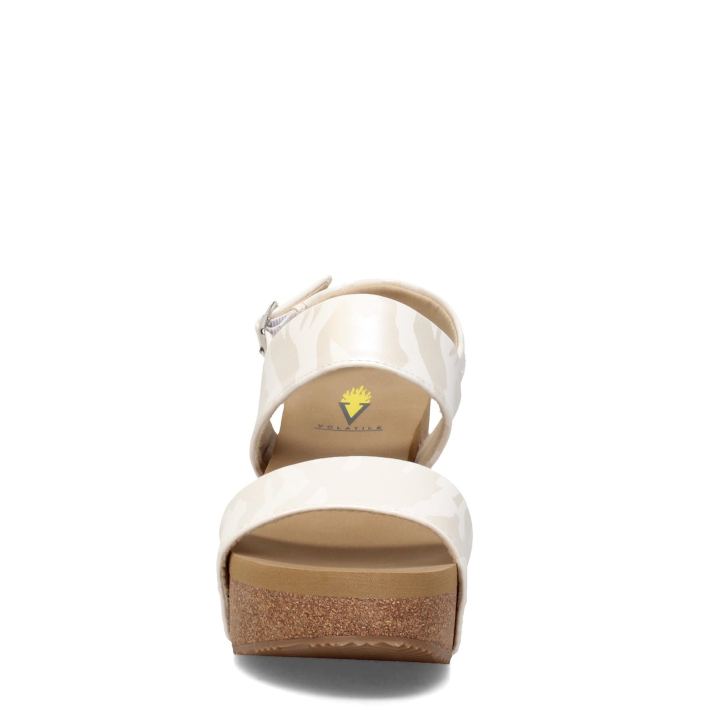 Peltz Shoes  Women's Volatile Summerlove Sandal WHITE CAMO PV119-WHTCAMO