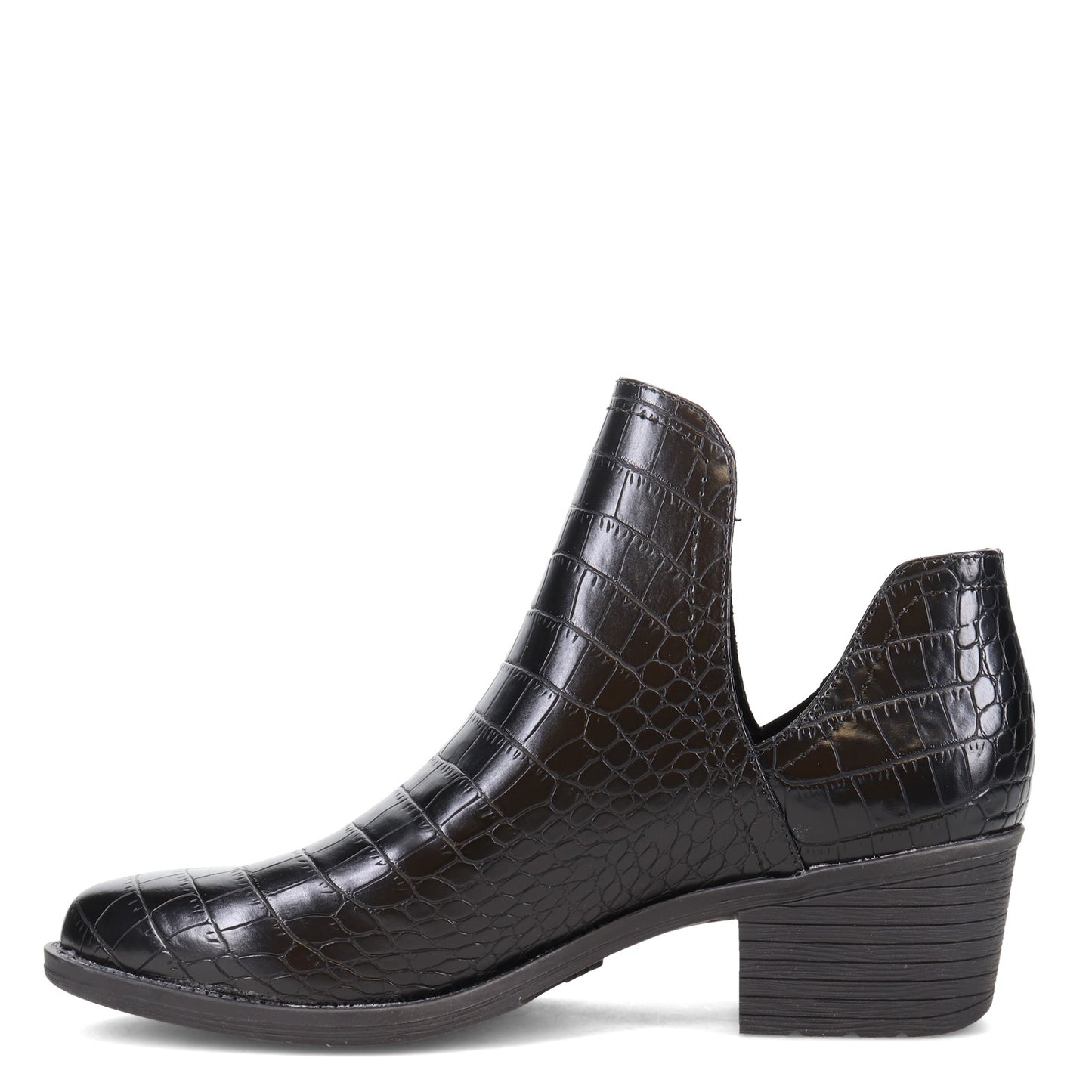 Peltz Shoes  Women's Volatile Chronicle Boot BLACK CROCO PV302-BLKCROC