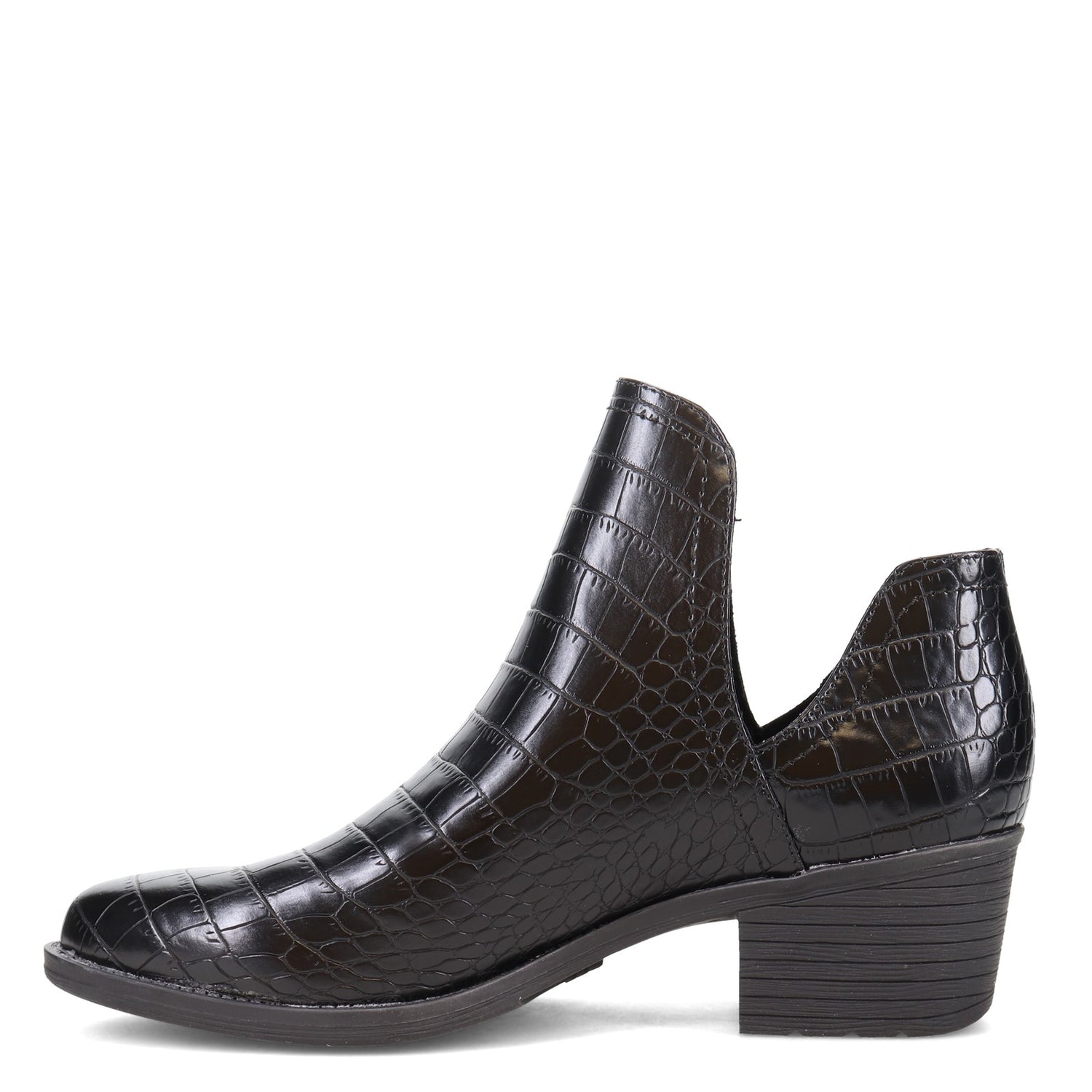 Peltz Shoes  Women's Volatile Chronicle Boot BLACK CROCO PV302-BLKCROC