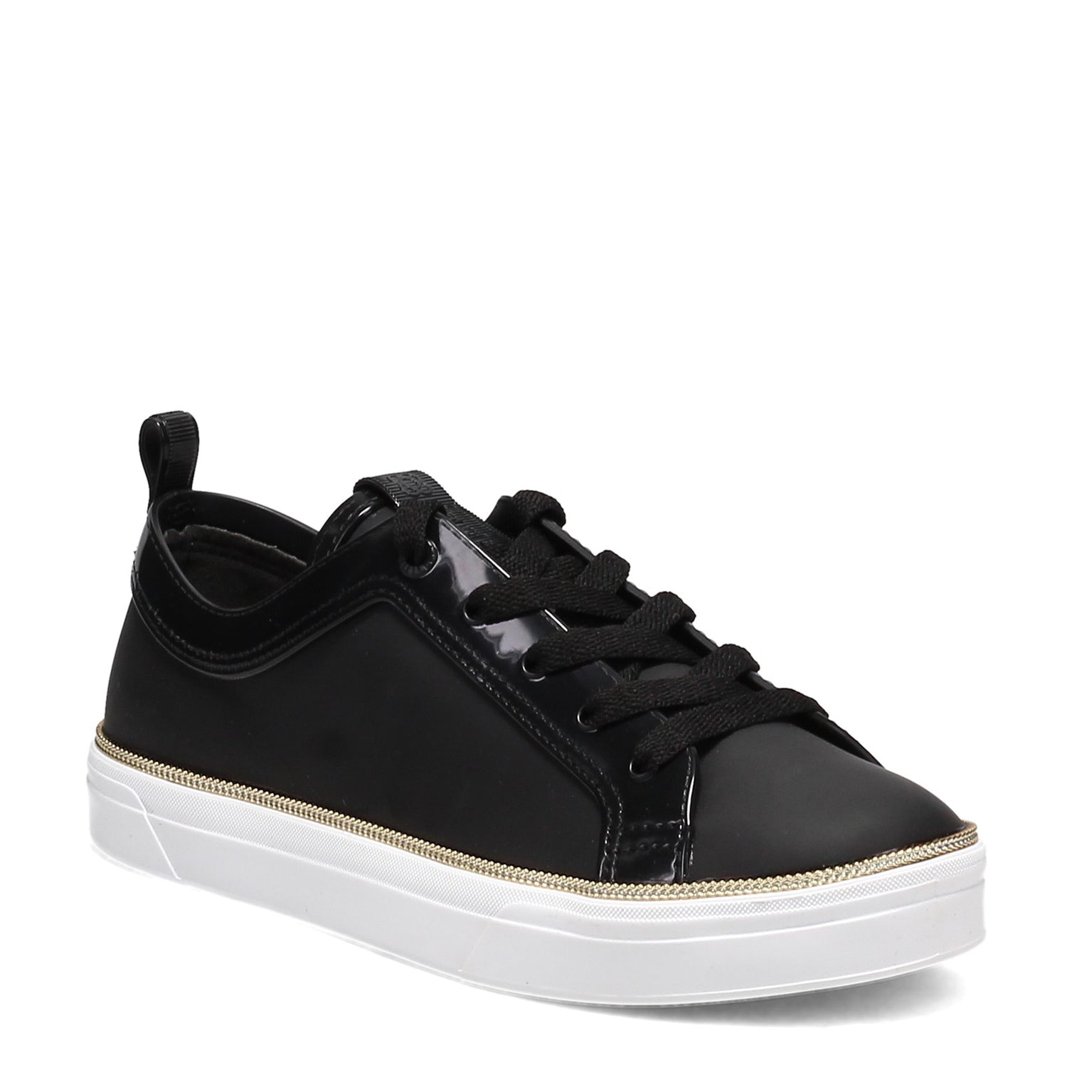 Peltz Shoes  Women's Petite Jolie Radford Sneaker BLACK PJ5442-BLACK