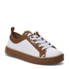 Peltz Shoes  Women's Petite Jolie Radford Oxford WHITE BROWN PJ5442-WHITE