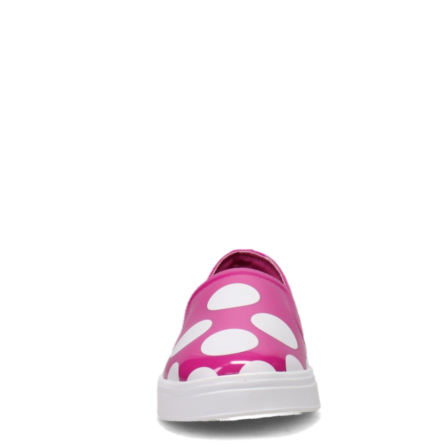 Peltz Shoes  Women's Petite Jolie Concord Slip-On PINK WHITE PJ5509-PINK