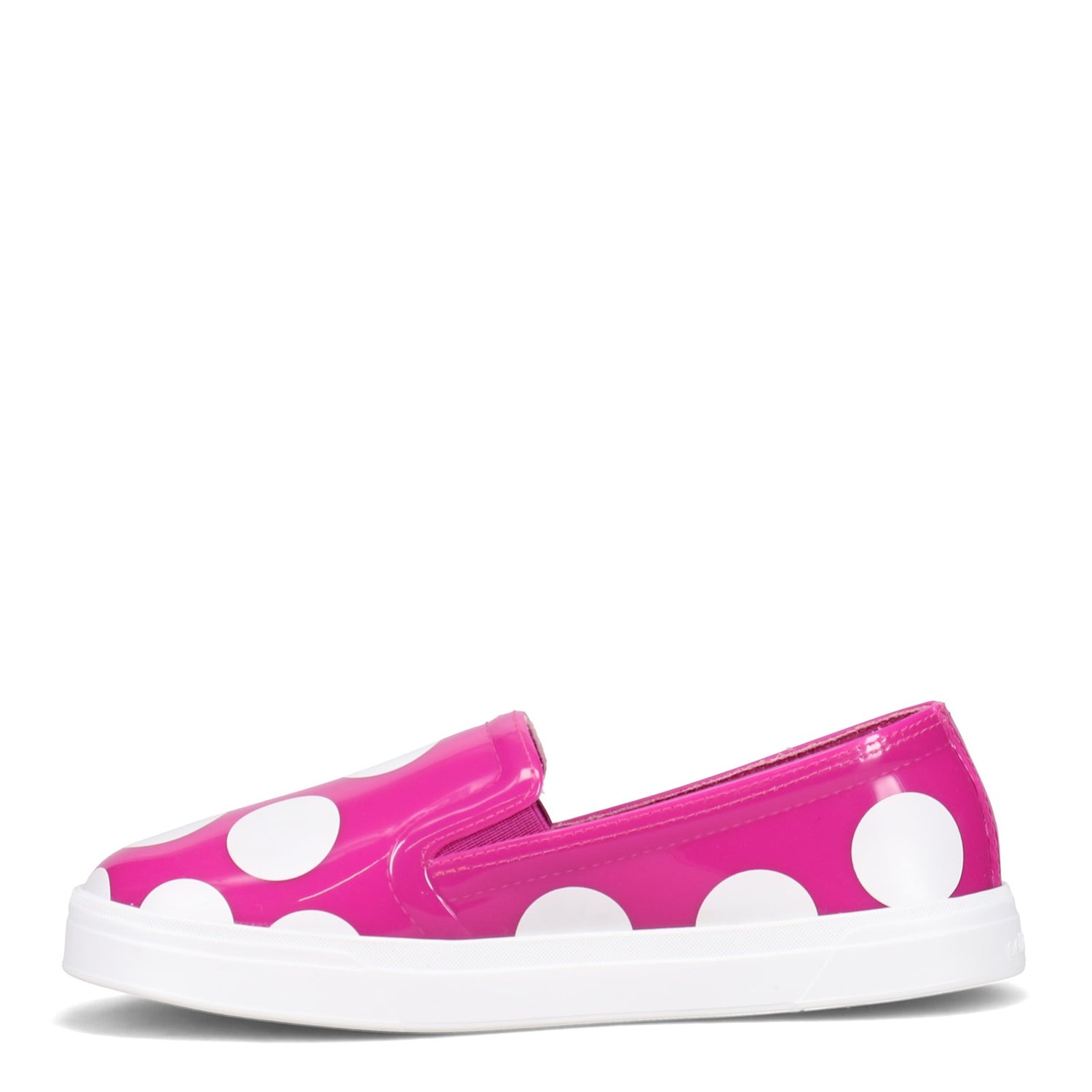 Peltz Shoes  Women's Petite Jolie Concord Slip-On PINK WHITE PJ5509-PINK