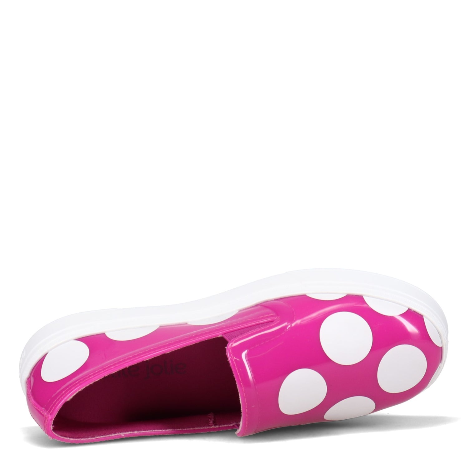 Peltz Shoes  Women's Petite Jolie Concord Slip-On PINK WHITE PJ5509-PINK
