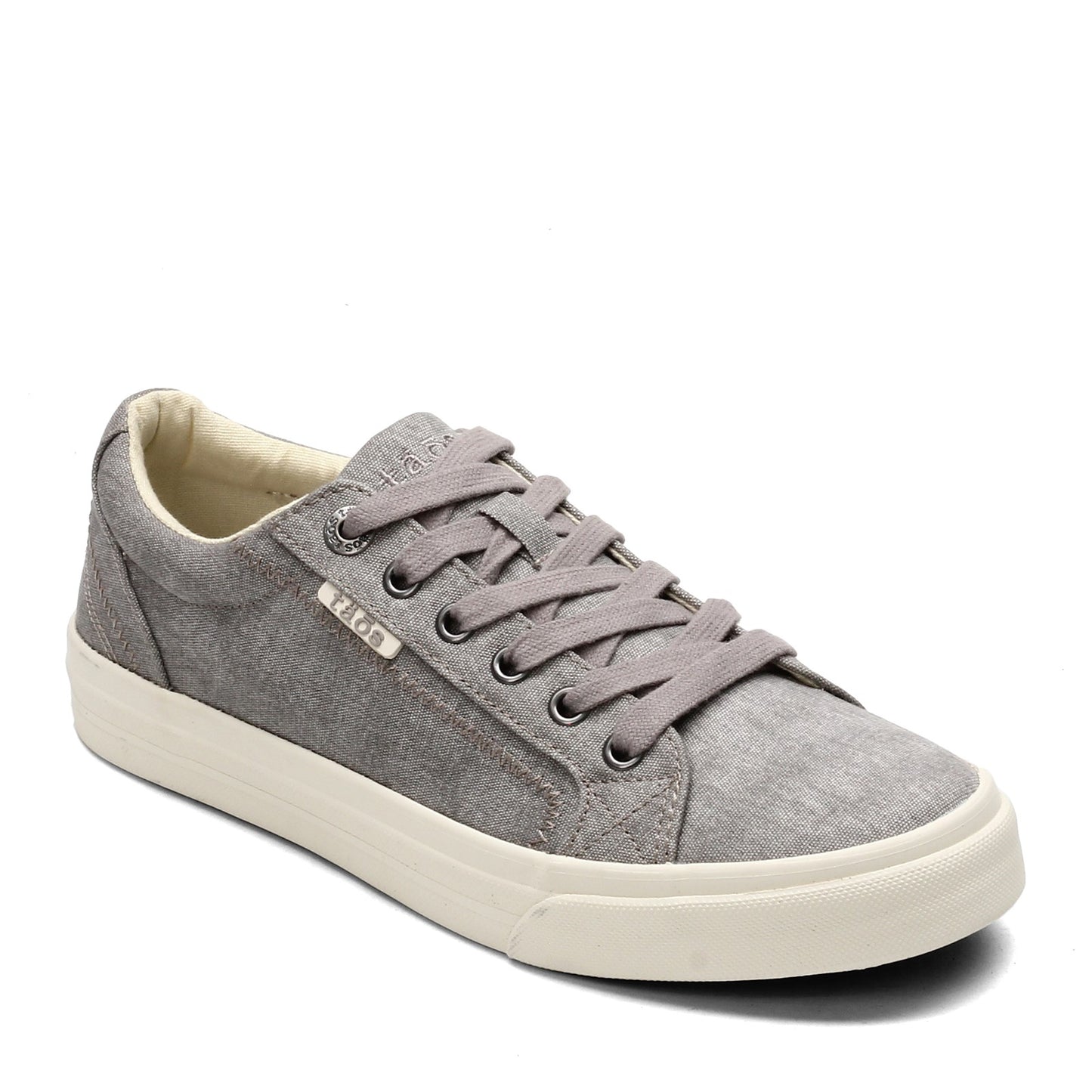 Peltz Shoes  Women's Taos Plim Soul Sneaker Grey Wash Canvas PLS-13644-GYWC