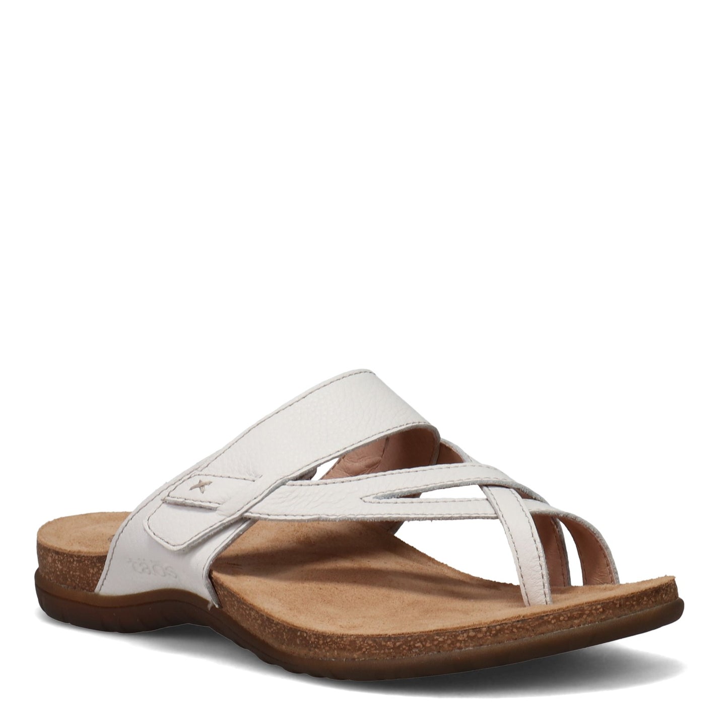 Peltz Shoes  Women's Taos Perfect Sandal White PRF-14050-WHT