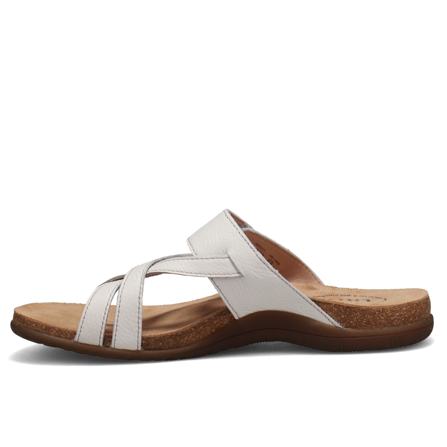 Peltz Shoes  Women's Taos Perfect Sandal White PRF-14050-WHT