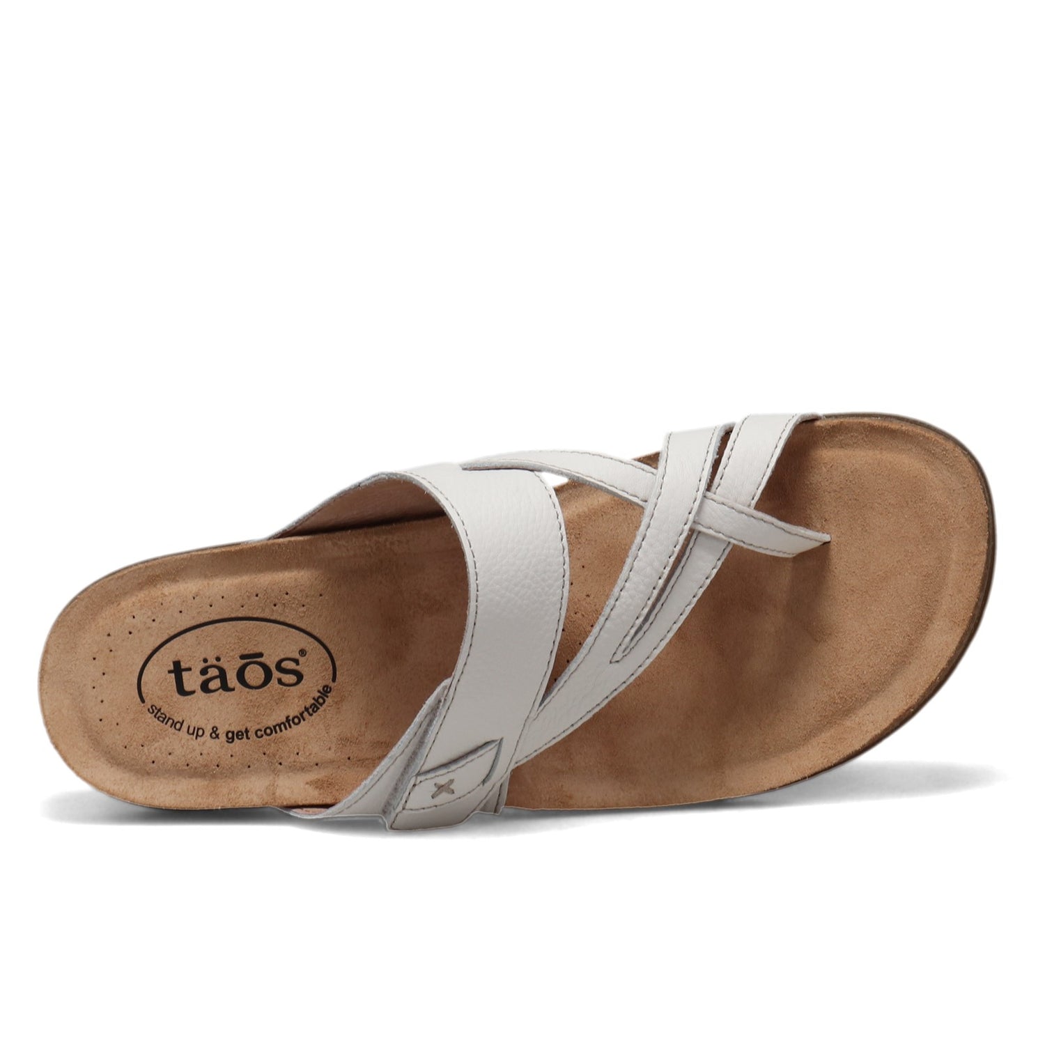Peltz Shoes  Women's Taos Perfect Sandal White PRF-14050-WHT