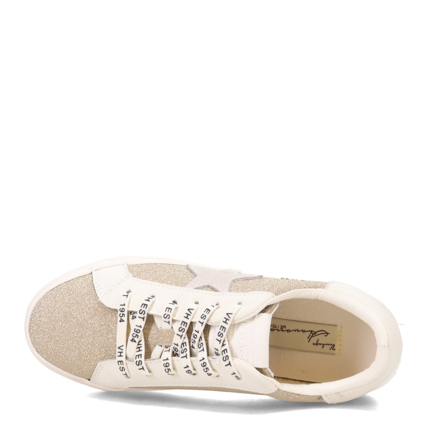 Peltz Shoes  Women's Vintage Havana Queen 3 Sneaker WHITE TAN QUEEN3-WHITE