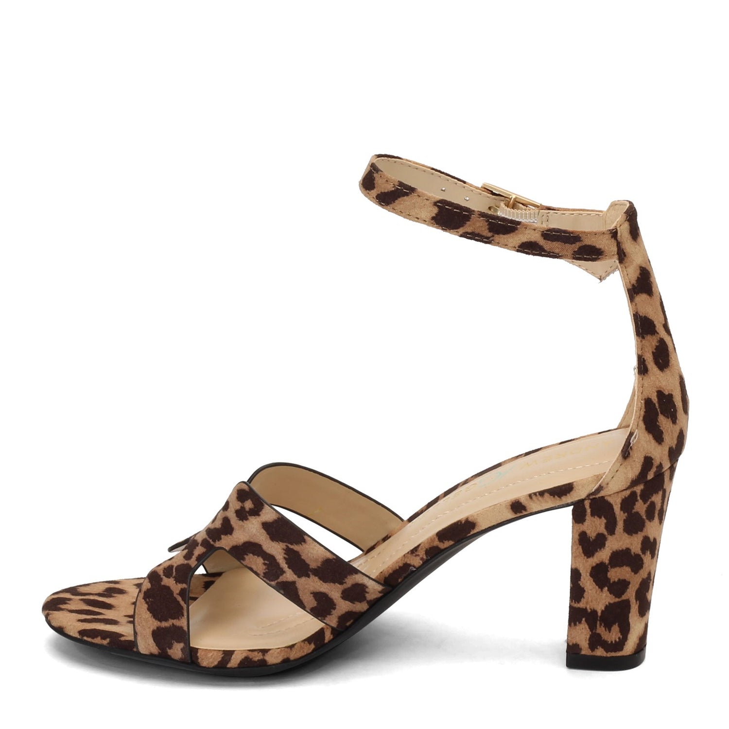 Peltz Shoes  Women's Andrew Geller Quizzical Sandal LEOPARD QUIZZICAL-NAT