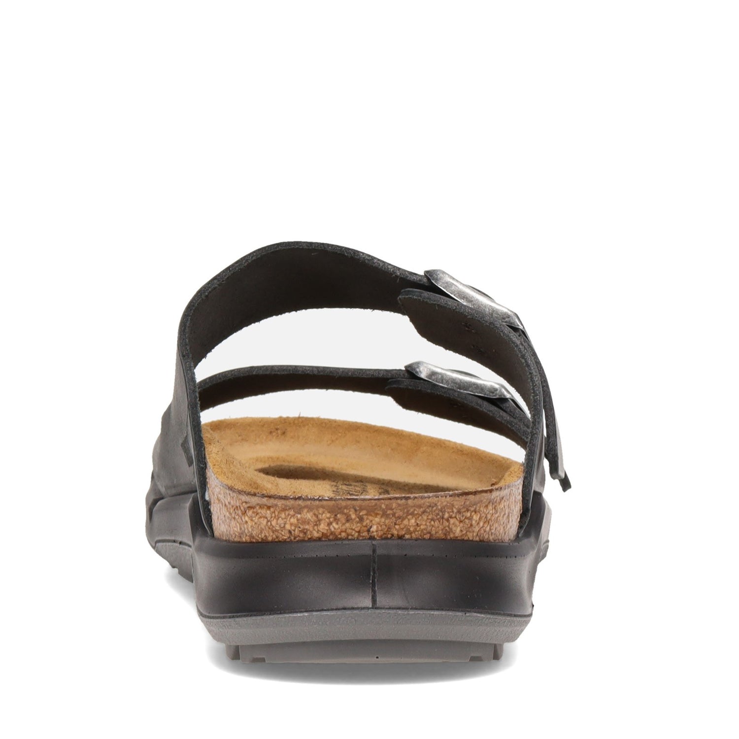 Peltz Shoes  Men's Birkenstock Arizona Rugged Sandal - Regular Width BLACK R 1018 461