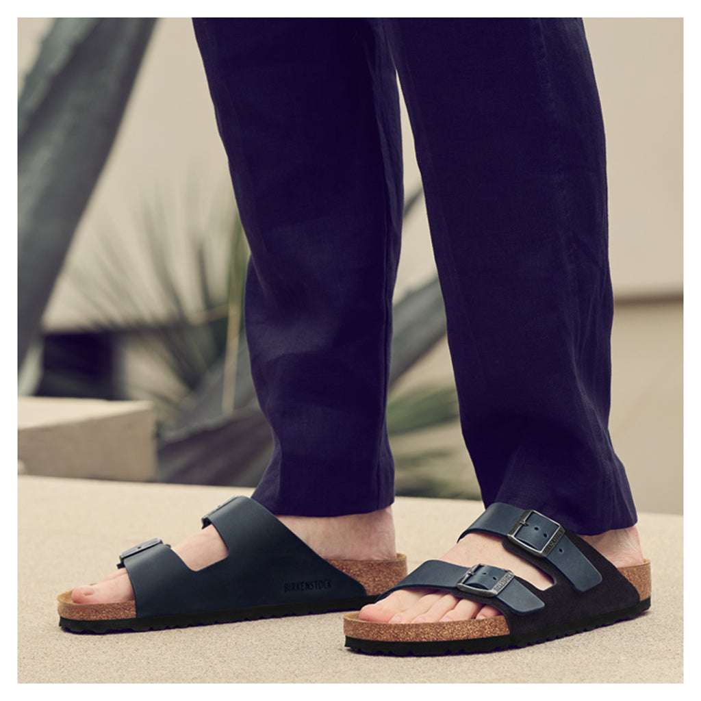 Men's Birkenstock Arizona Sandal - Regular Fit MIDNIGHT BLUE R 1028152