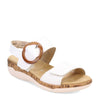 Peltz Shoes  Women's Remonte Rock Sandal WHITE R6853-80