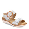 Peltz Shoes  Women's Remonte Rock Sandal WEISS R6853-92
