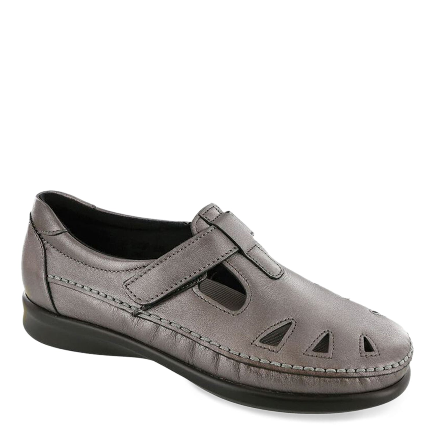 Peltz Shoes  Women's SAS Roamer Slip-On PEWTER ROAMER-SANTO