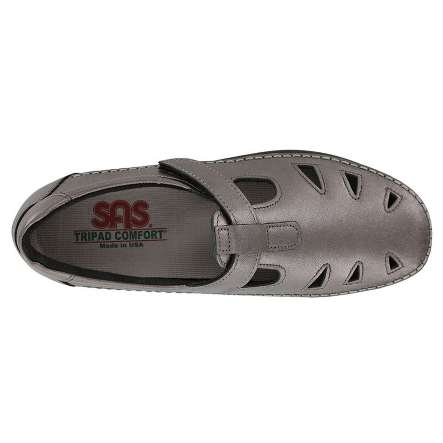 Peltz Shoes  Women's SAS Roamer Slip-On PEWTER ROAMER-SANTO