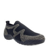 Peltz Shoes  Women's Bernie Mev Romi Slip-On BLACK BRONZE ROMI BK BZE