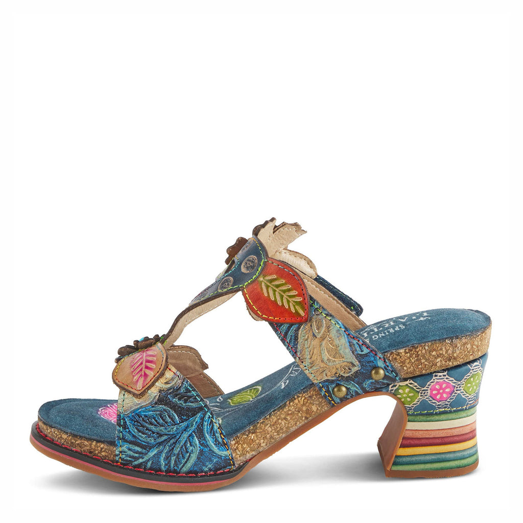 Women's L'Artiste By Spring Step Rossie Sandal NAVY MULTI ROSSIE-NM