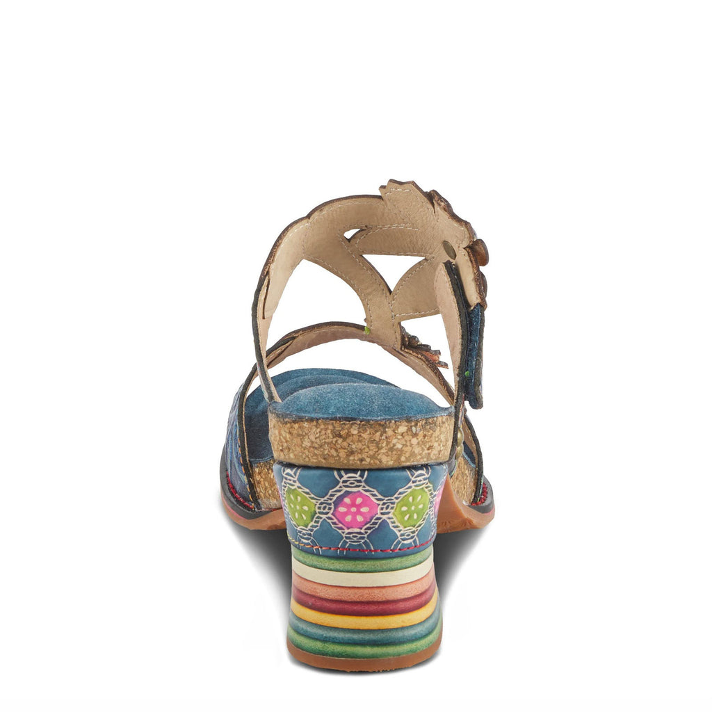 Women's L'Artiste By Spring Step Rossie Sandal NAVY MULTI ROSSIE-NM