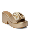 Peltz Shoes  Women's Coconuts By Matisse Rue Sandal GOLD RUE GOLD
