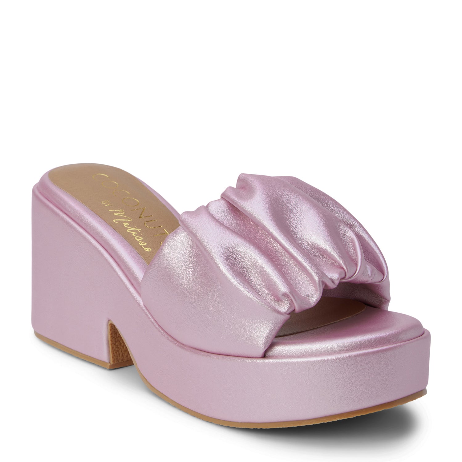 Peltz Shoes  Women's Coconuts By Matisse Rue Sandal ROSE METALLIC RUE ROSE METALLIC