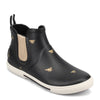 Peltz Shoes  Women's Joules Rainwell Rain Boot BLACK RAINWELL-GOLDBE