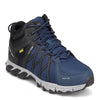 Peltz Shoes  Men's Reebok Work Trail Grip Mid Work Shoe NAVY / BLACK RB3400