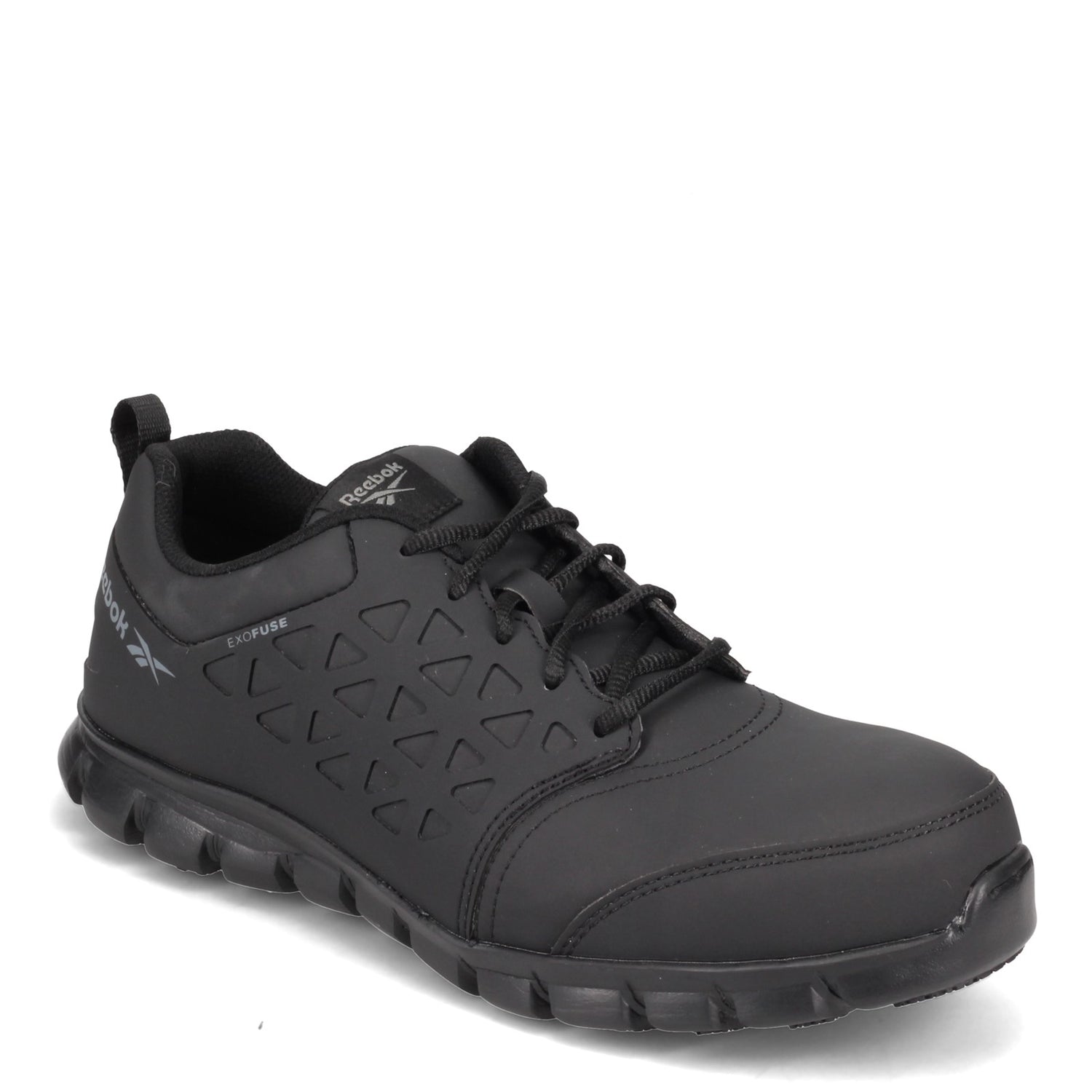 Peltz Shoes  Men's Reebok Work Sublite Cush Exofuse Work Shoe BLACK RB4051