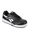 Peltz Shoes  Men's Reebok Work BB4500 Low Top Work Sneaker BLACK / WHITE RB4162