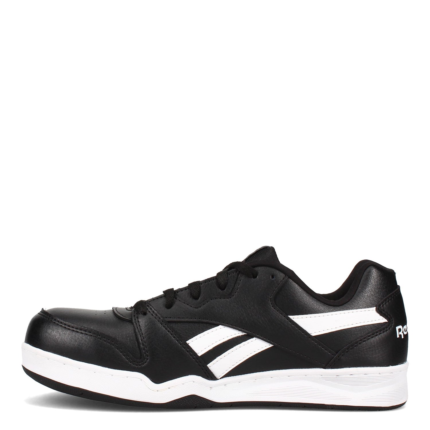 Peltz Shoes  Men's Reebok Work BB4500 Low Top Work Sneaker BLACK / WHITE RB4162