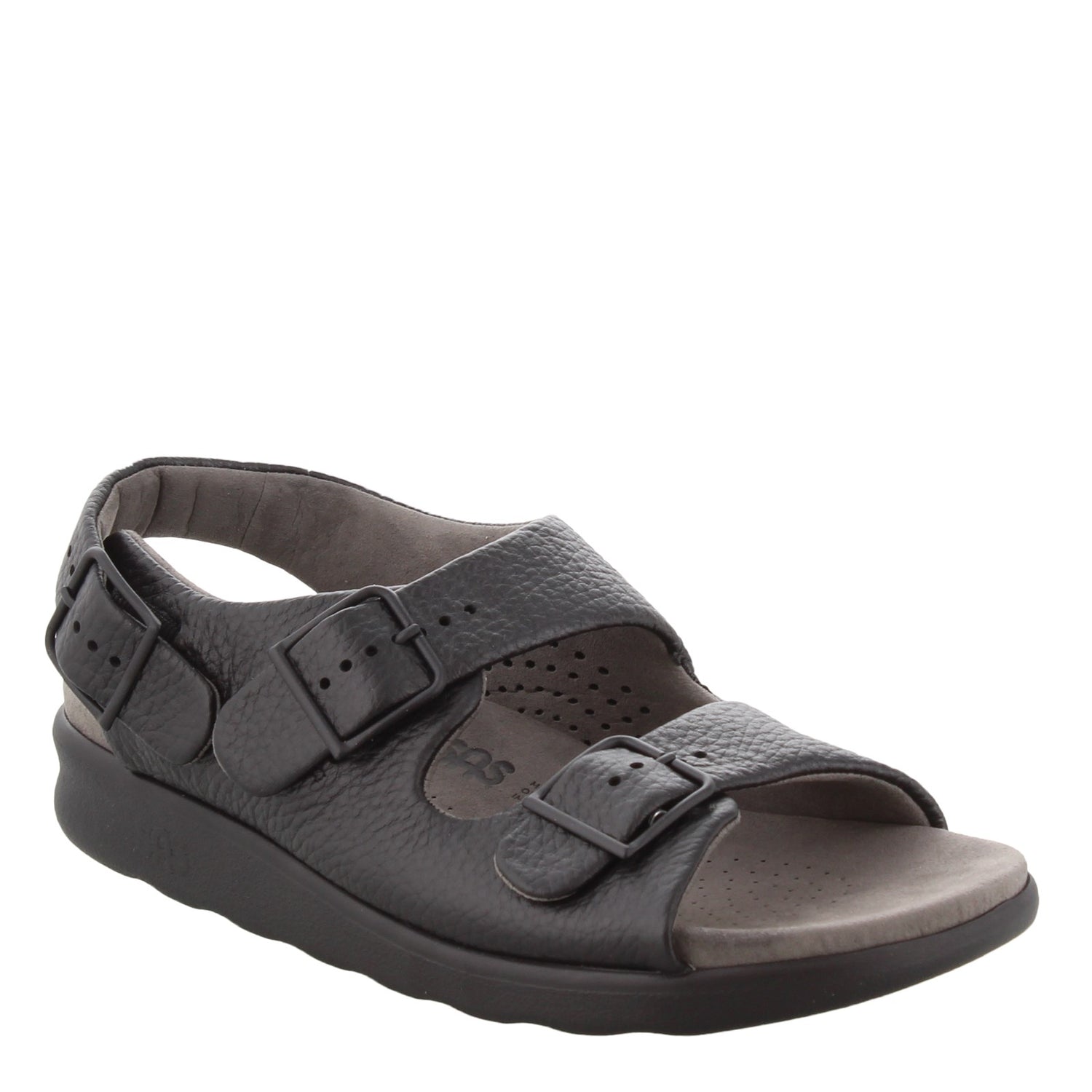 Peltz Shoes  Women's SAS Relaxed Sandal BLACK RELAXED BLACK