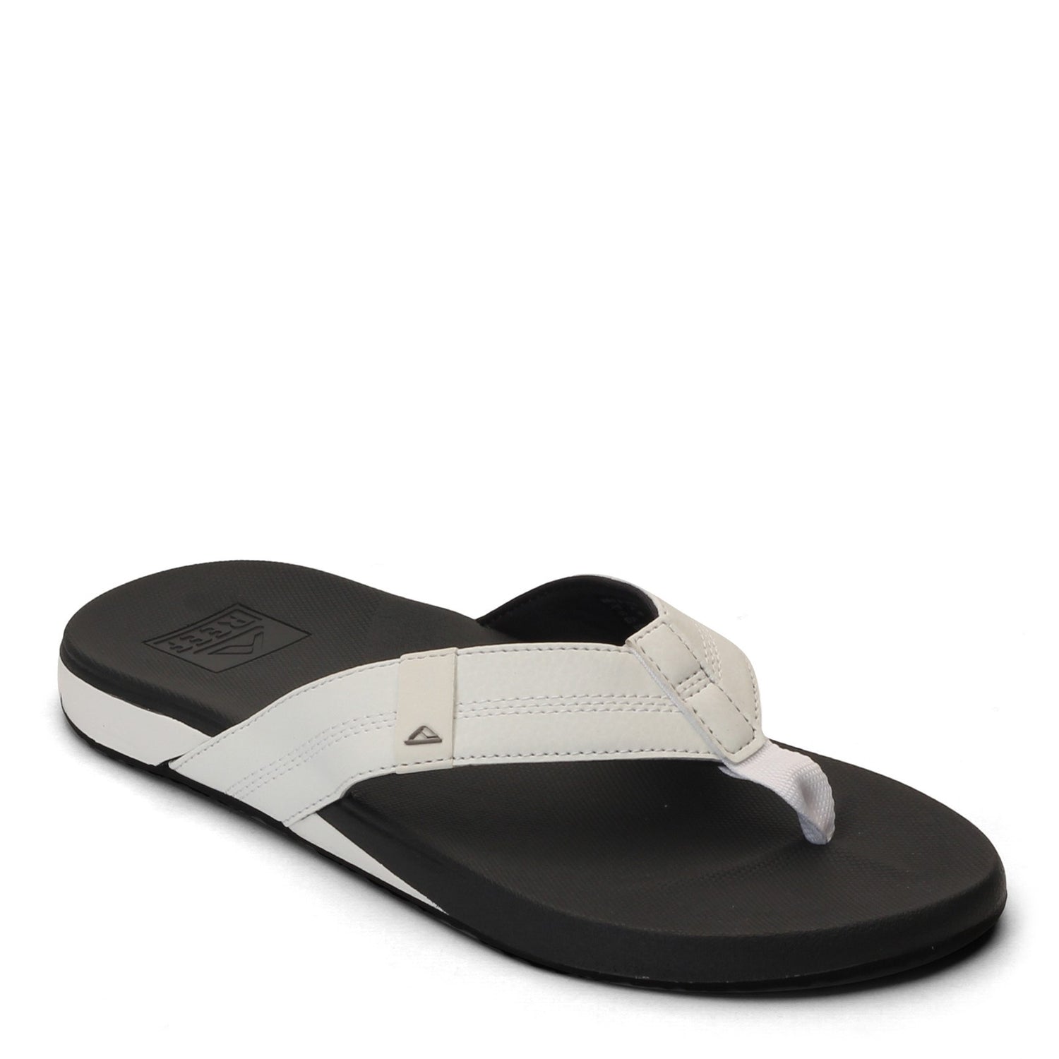 Peltz Shoes  Men's Reef Cushion Bounce Sandal White/Grey RF0A3FDI-WHC