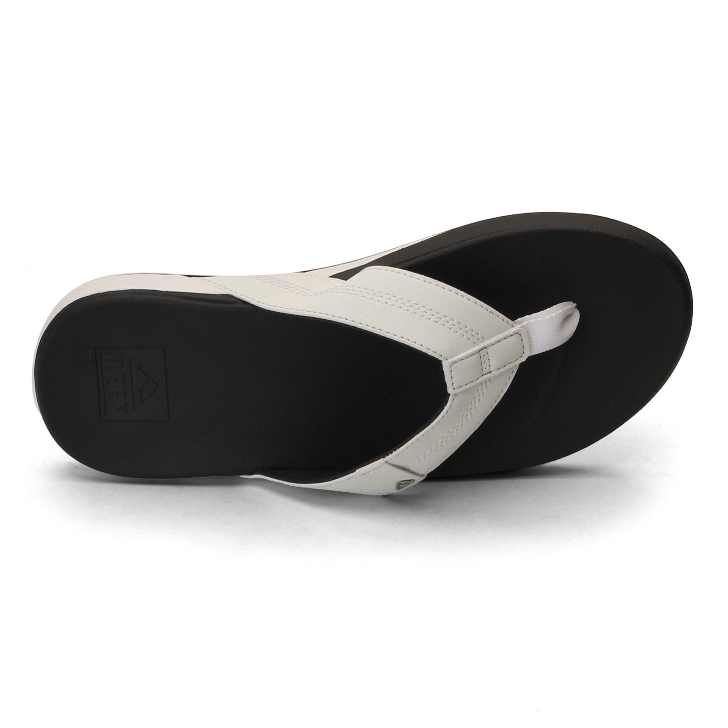 Peltz Shoes  Men's Reef Cushion Bounce Sandal White/Grey RF0A3FDI-WHC