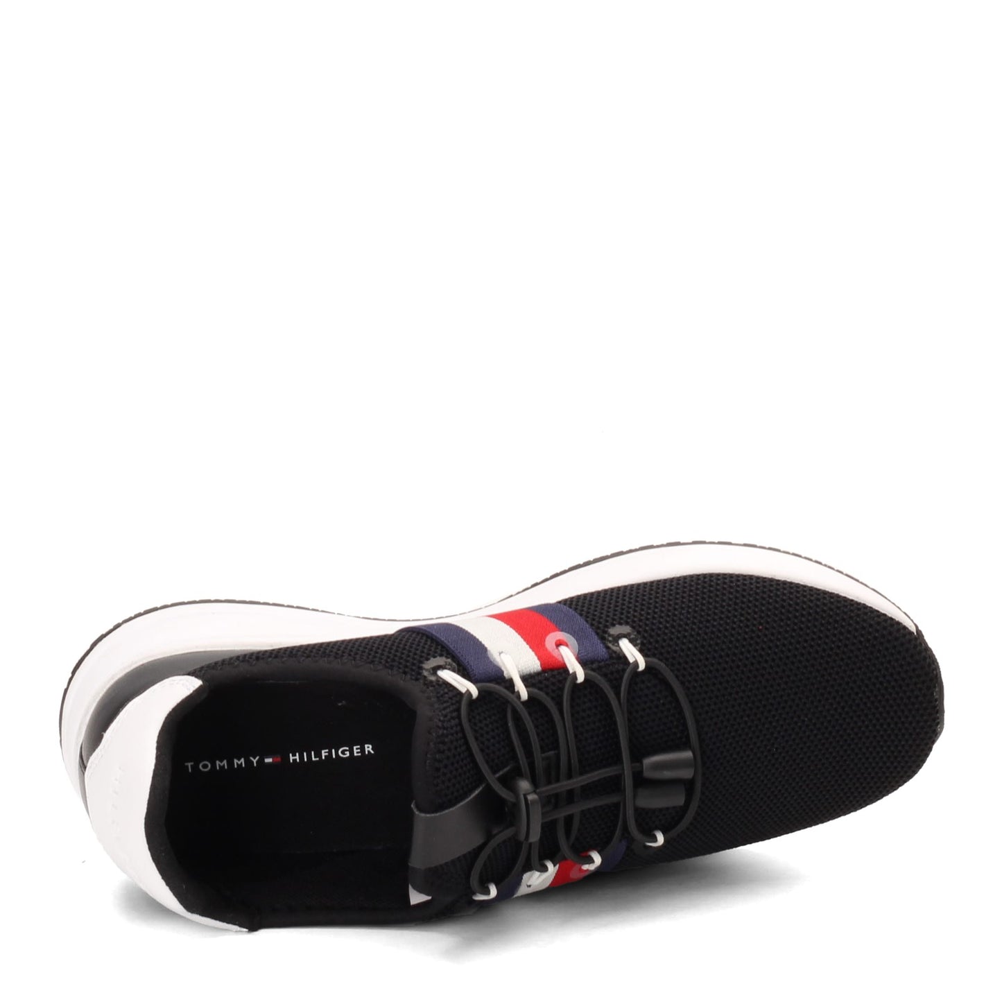 Peltz Shoes  Women's Tommy Hilfiger Rhena Sneaker BLACK MULTI RHENA BLACK